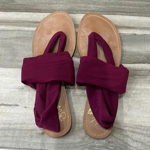 Colin Stuart Purple Strap Summer Sandals 8.5